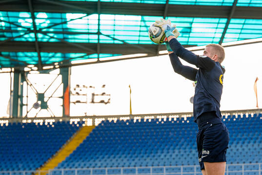Goalkeeper Egil Selvik of the Norwegian national football