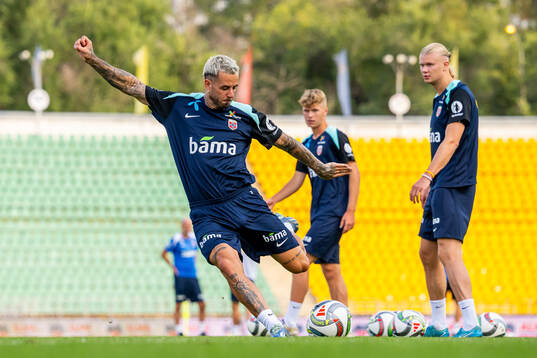 Aron Dønnum of the Norwegian national football team