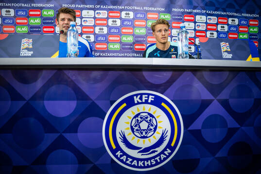 Press officer Morten Morisbak Skjønsberg and Martin