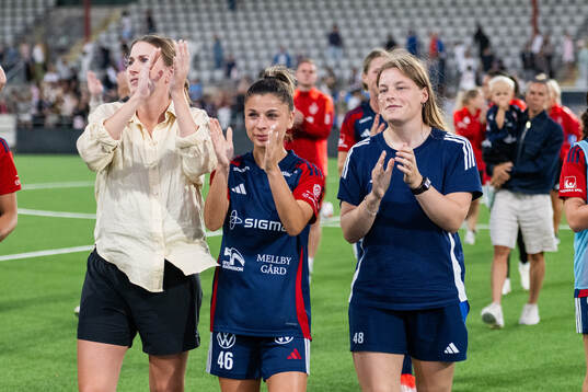 FC Rosengårds Mikaela Stojanovska jublar