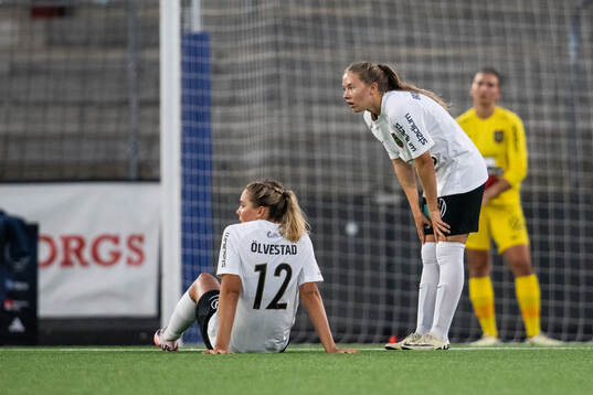 Brommapojkarnas Tuva Ölvestad och Paula Broddner Klingspor