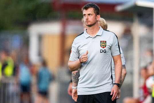 Brommapojkarnas tränare Daniel Gunnars