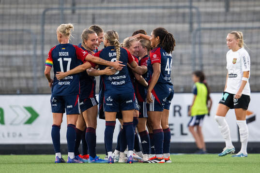 FC Rosengårds Emilia Larsson jublar