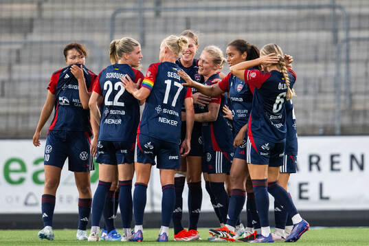 FC Rosengårds Emilia Larsson jublar