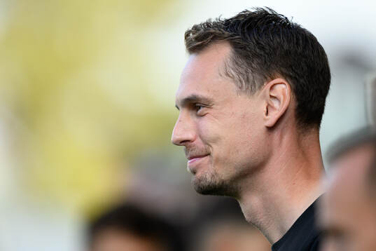 Head coach Daniel Bäckström of Sweden of Sweden