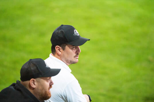 Karlskronas tränarduo i matchen i division 2 mellan IFK