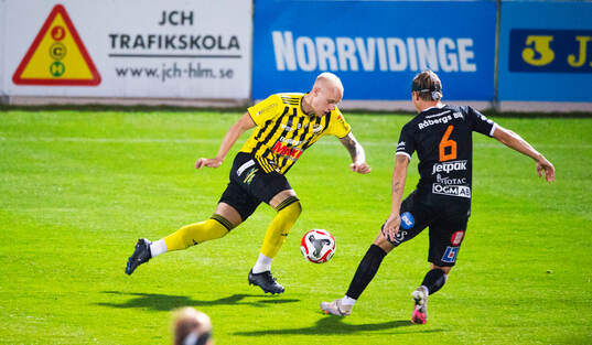 IFK Hässleholms Alexander Sjöström i matchen i division