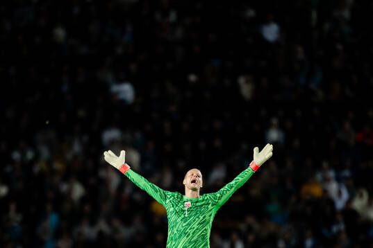 Goalkeeper Ørjan Håskjold Nyland of Norway