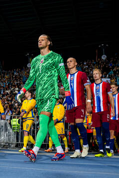 Goalkeeper Ørjan Håskjold Nyland of Norway