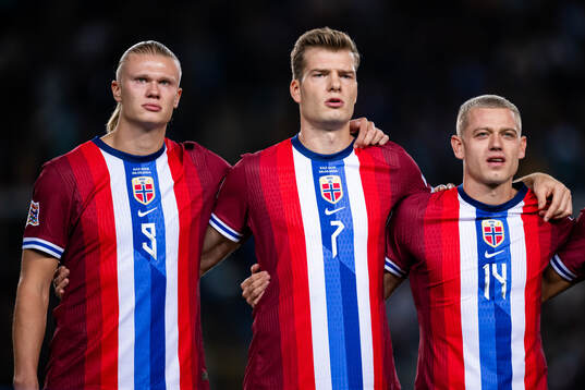 Erling Braut Haaland, Alexander Sørloth and Julian Ryerson