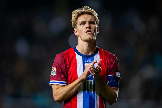 Martin Ødegaard of Norway looks dejected