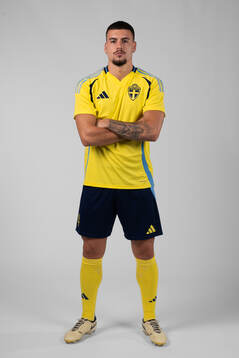 Edvin Kurtulus of the Swedish men's football national team