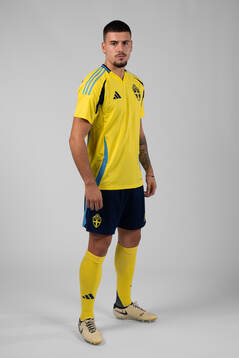 Edvin Kurtulus of the Swedish men's football national team