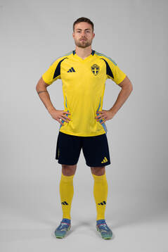 Gabriel Gudmundsson of the Swedish men's football national