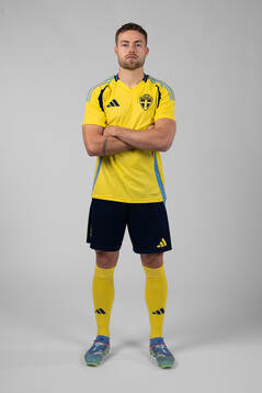 Gabriel Gudmundsson of the Swedish men's football national