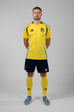Gabriel Gudmundsson of the Swedish men's football national