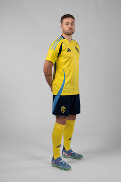Gabriel Gudmundsson of the Swedish men's football national