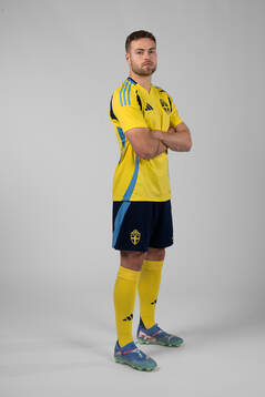 Gabriel Gudmundsson of the Swedish men's football national