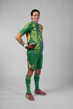 Goalkeeper Jacob Widell Zetterström of the Swedish men's