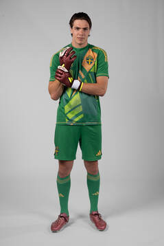 Goalkeeper Jacob Widell Zetterström of the Swedish men's