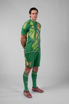 Goalkeeper Jacob Widell Zetterström of the Swedish men's