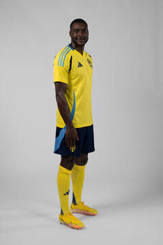 Ken Sema of the Swedish men's football national team poses