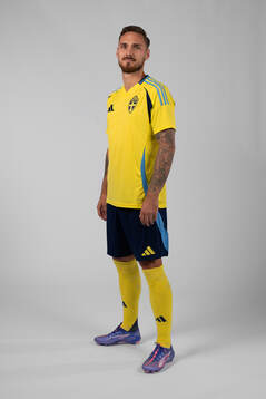 Linus Wahlqvist Egnell of the Swedish men's football