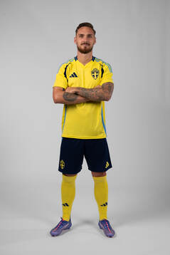 Linus Wahlqvist Egnell of the Swedish men's football