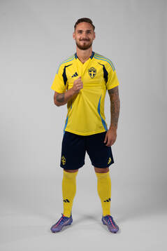 Linus Wahlqvist Egnell of the Swedish men's football