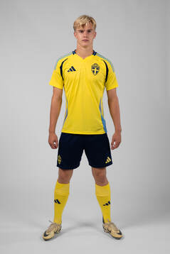 Lucas Bergvall of the Swedish men's football national team