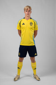 Lucas Bergvall of the Swedish men's football national team