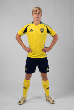Lucas Bergvall of the Swedish men's football national team