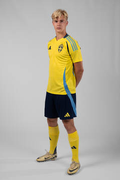 Lucas Bergvall of the Swedish men's football national team