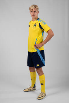 Lucas Bergvall of the Swedish men's football national team