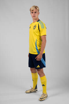 Lucas Bergvall of the Swedish men's football national team