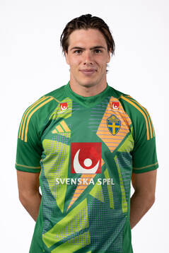 Goalkeeper Jacob Widell Zetterström of the Swedish men's