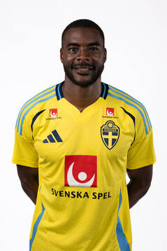 Ken Sema of the Swedish men's football national team poses
