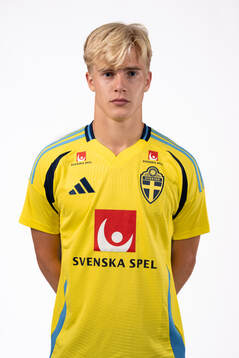 Lucas Bergvall of the Swedish men's football national team