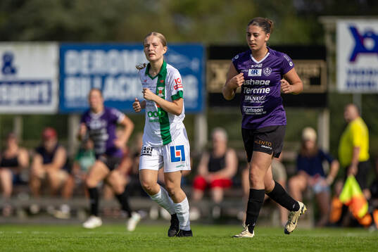 Varbergs Kellie Leppänen och Valders Leonor Mangas Larsson