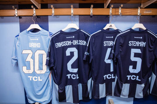 Djurgårdens legendarlags matchtröjor