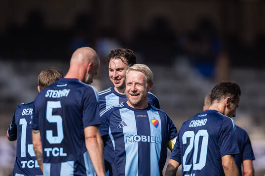 Djurgårdens spelare jublar