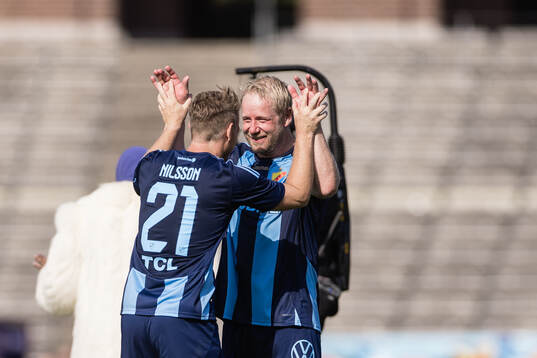 Djurgårdens Lucas Nilsson och Patrik Eriksson-Ohlsson
