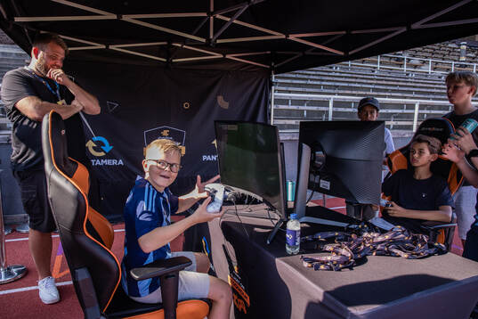 Ett stånd med gaming