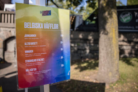 Meny för belgiska våfflor