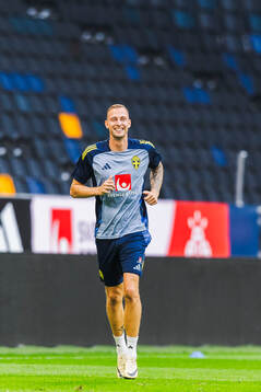 Gustaf Nilsson of the Swedish men's football national team
