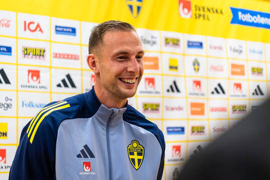 Gustaf Nilsson of the Swedish men's football national team