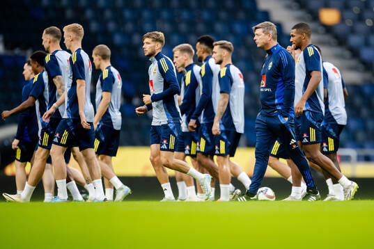 Head coach Jon Dahl Tomasson of the Swedish men's football