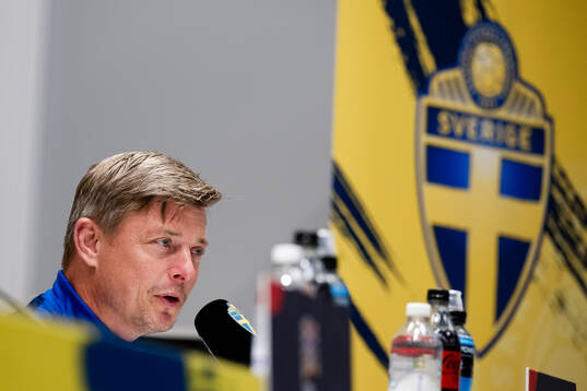 Head coach Jon Dahl Tomasson of the Swedish men's football