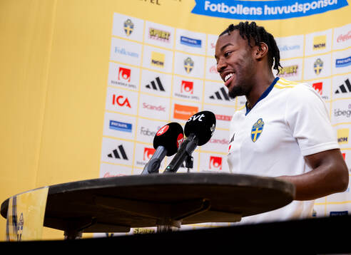 Anthony Elanga of the Swedish men's football national team
