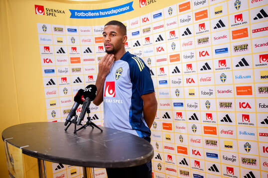 Isak Hien of the Swedish men's football national team